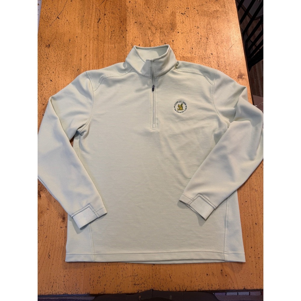 The Country Club • Levelwear 122nd U.S. Open Mint Green 1/4 Zip Pullover Size M